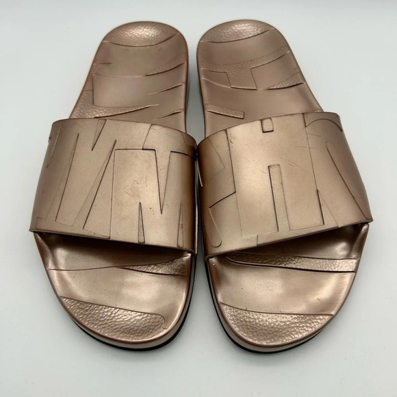 New jimmy Choo Rey slides rose gold size 37 display pair - Picture 3 of 13